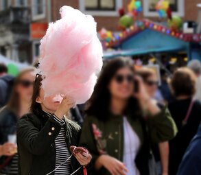 Kirmes Zuckerwatte