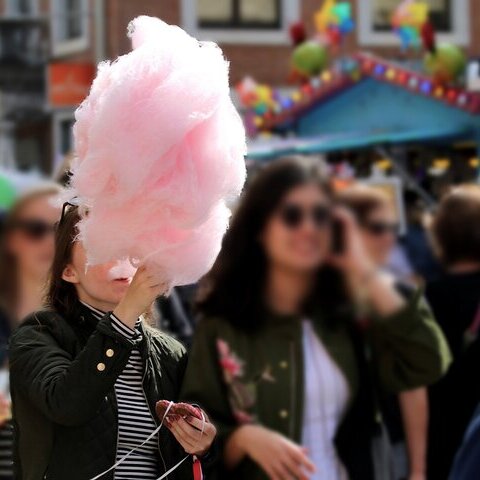 Kirmes Zuckerwatte