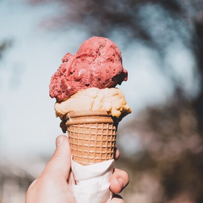 eis Genuss Sommer Waffel 
