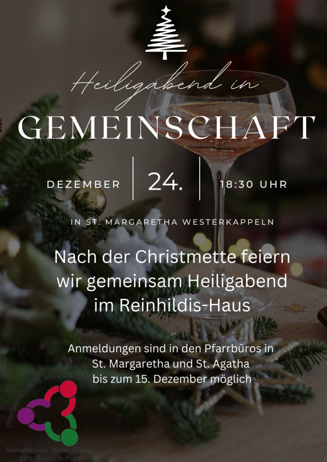 2025 Plakat Heiligabend in Gemeinschaft