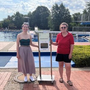 Sonnencremespender Freibad