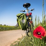 Fahrrad auf Fahrradweg