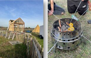 Tiny Haus Lagerfeuer