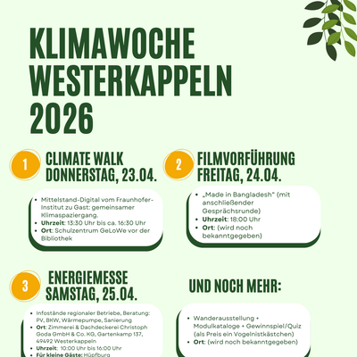 Flyer Klimawoche