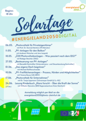 Ablauf Solartage Ablauf Solartage