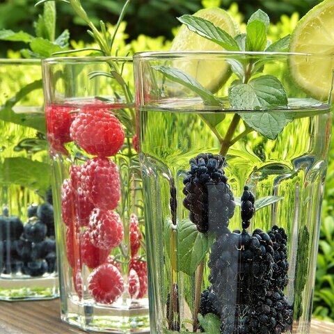 Früchte Glas Sommer