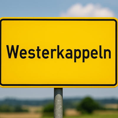 Westerkappeln Schild Ortsschild