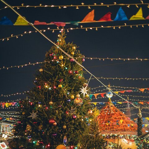 Weihnachten Markt Baum Heilig Stern
