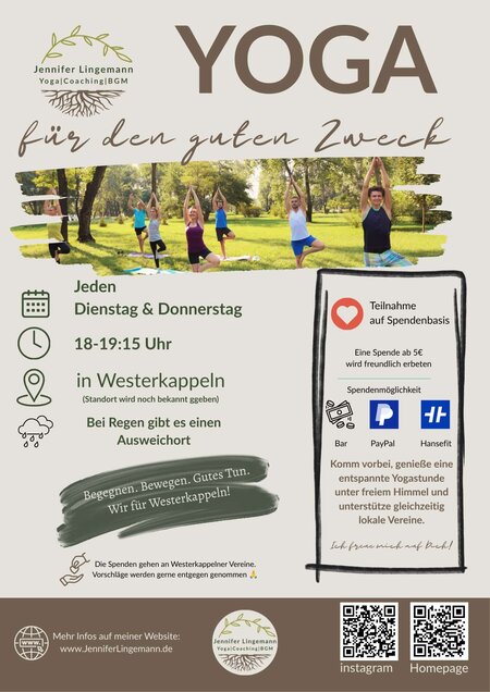 yoga für den guten Zweck