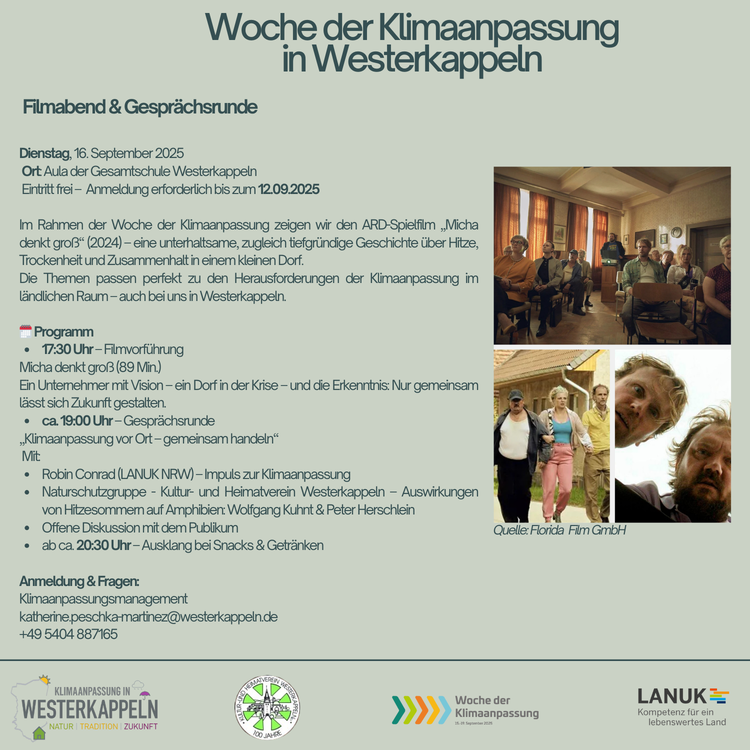 Micha denkt groß/ Veranstaltung Plakat