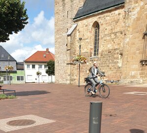Kirchplatz Westerkappeln Rad Annette Große-Heitmeyer