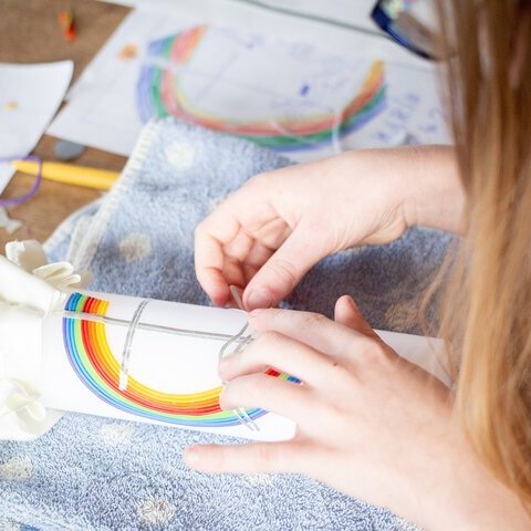 Basteln Dose Hand werken