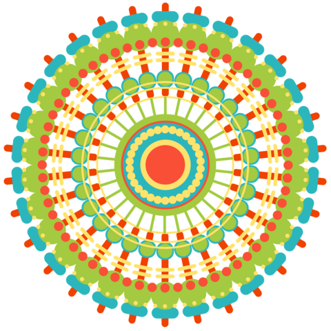 bunt rund spirale Kaleidoskop
