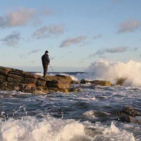 Angeln Forelle, Hochsee Meer
